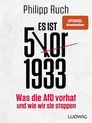 cover image of Es ist 5 vor 1933